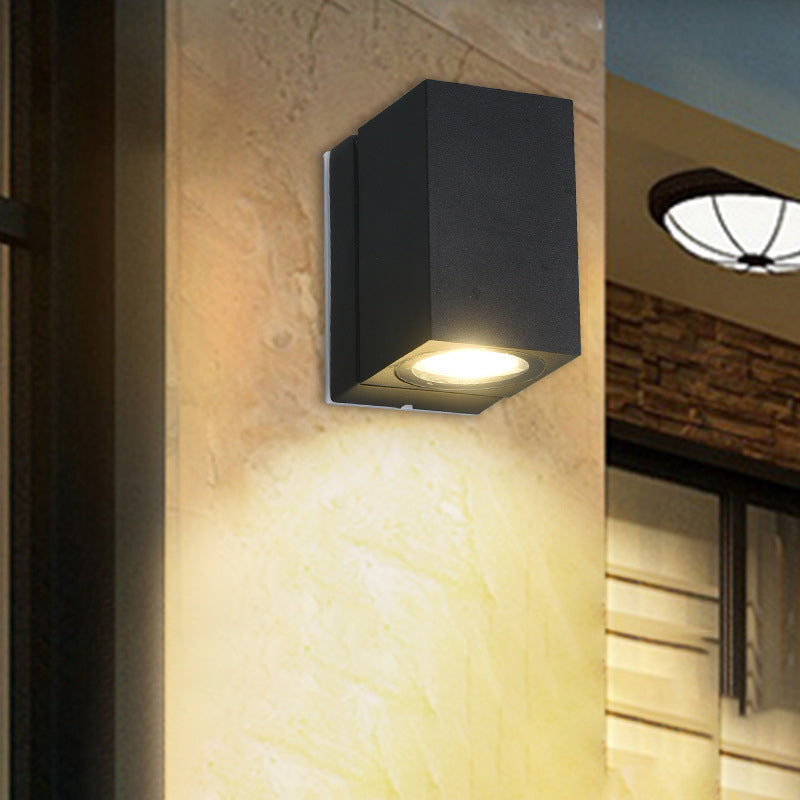 Moderne Einfachheit Waterproof verstellbare Winkel quadratische Aluminium LED Wandleuchte Lampe für outdoor Patio
