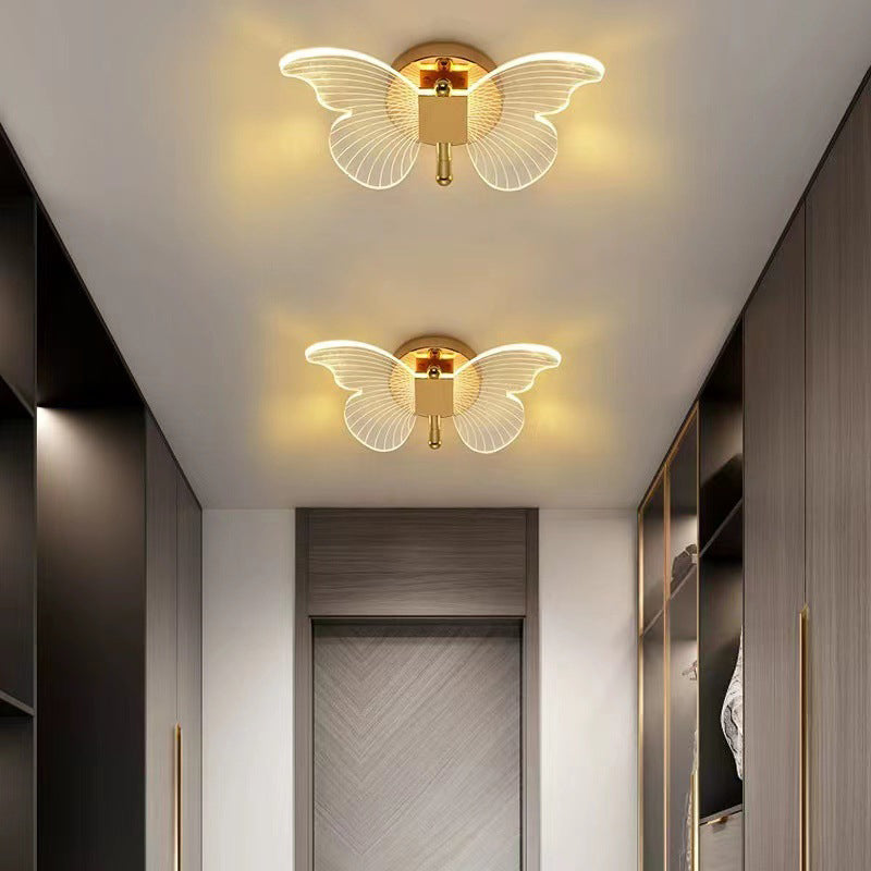Moderner Minimalistischer Schmetterling Metall Acryl LED Wandleuchte Lampe Für Schlafzimmer