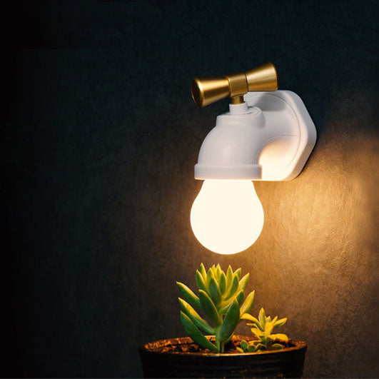Moderne kreative Wasserhahn ABS PC USB LED Nachtlicht Wandleuchte Lampe