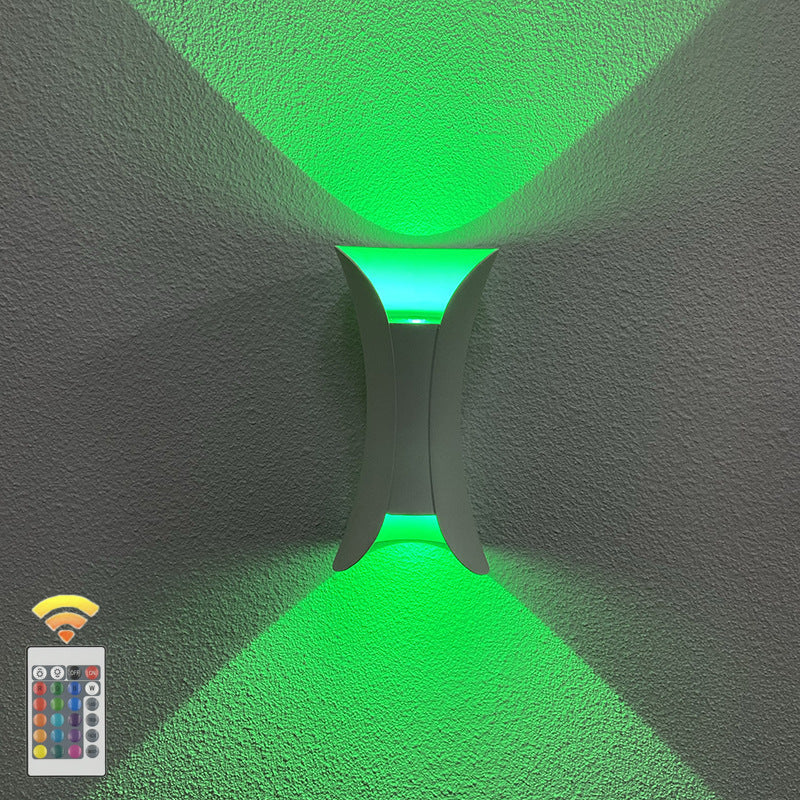 Moderner Minimalistischer Wasserdichter Rechteckiger Aluminium LED Wandstrahler Für Außenpatio