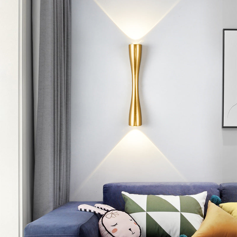 Moderne Einfache Lange Horn 2-Licht LED Innen- und Außenwandleuchte