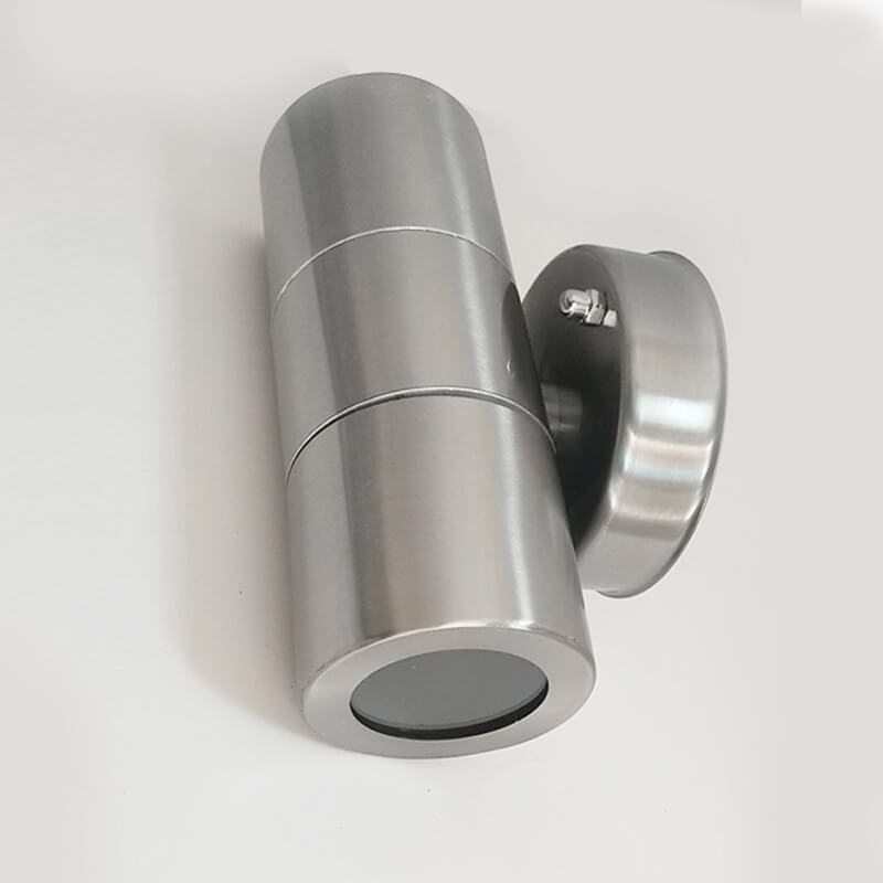 Modern minimalist Edelstahl Zylinder 2-Licht Wand sconces Lampe