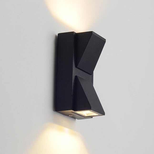 Moderne Einfache Geometrische Quadratische LED Außen Wasserdichte Wand Scone Lampe