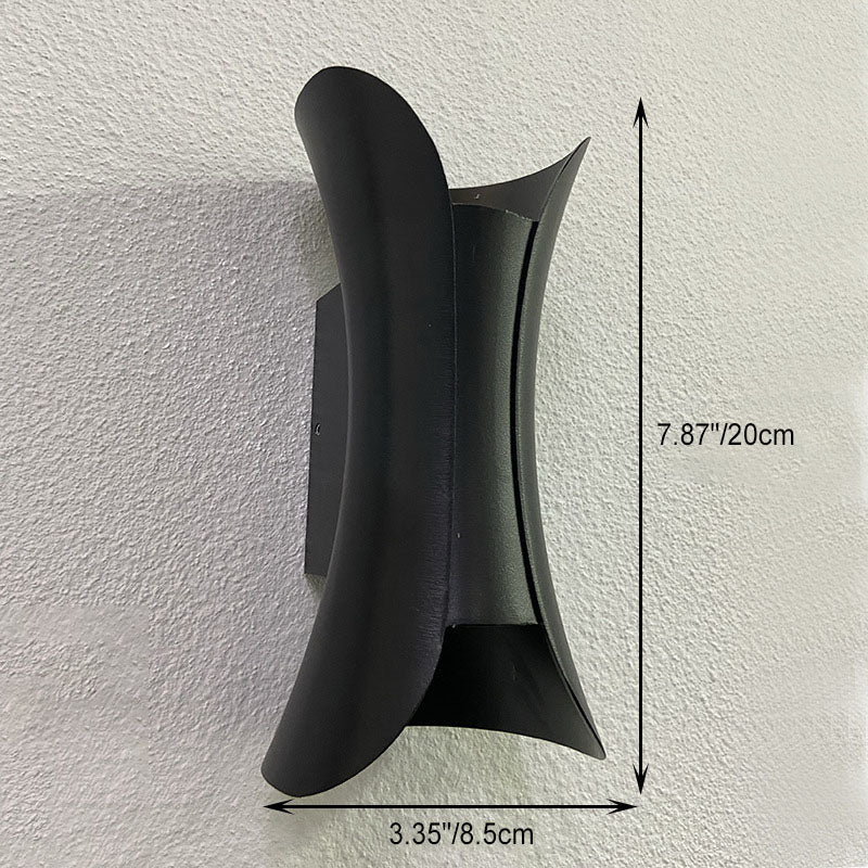 Moderner Minimalistischer Wasserdichter Rechteckiger Aluminium LED Wandstrahler Für Außenpatio