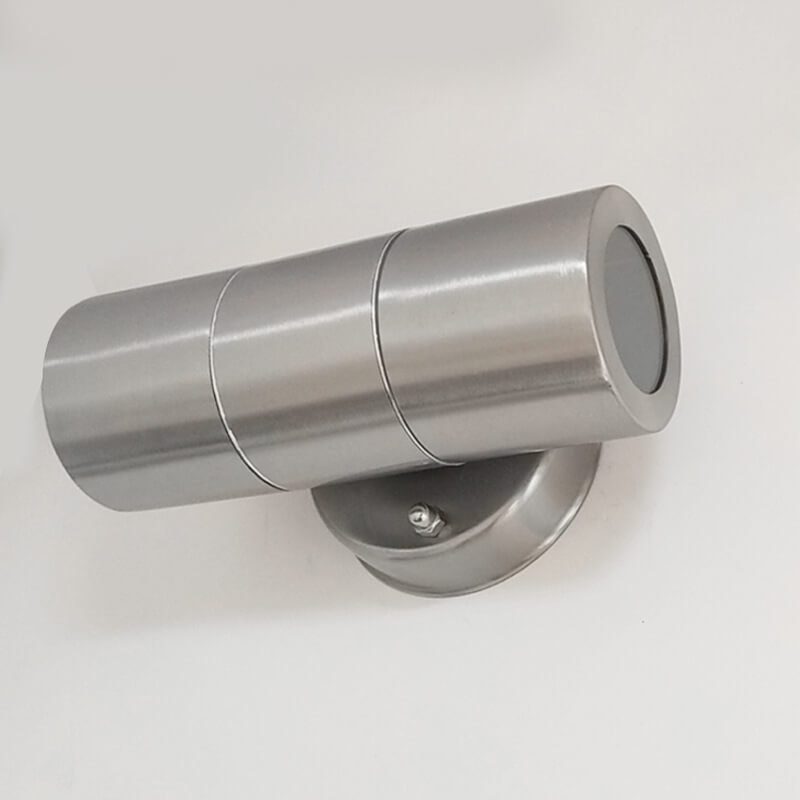 Modern minimalist Edelstahl Zylinder 2-Licht Wand sconces Lampe