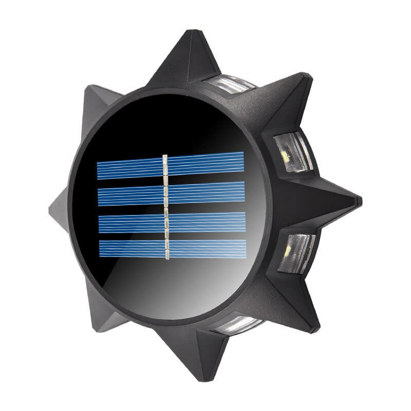 Outdoor Solar Achteckig Rund ABS LED Wandleuchte Lampe