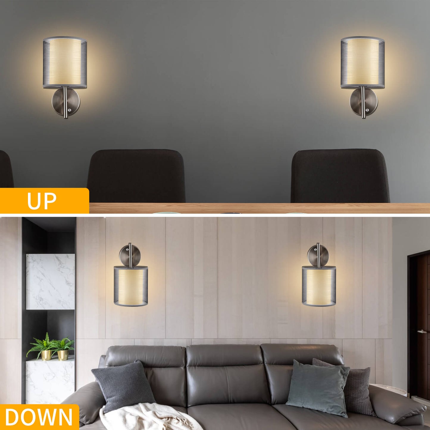 Moderner Minimalistischer Zylinder Eisen Gaze 1-Licht Wandleuchte Lampe Für Wohnzimmer