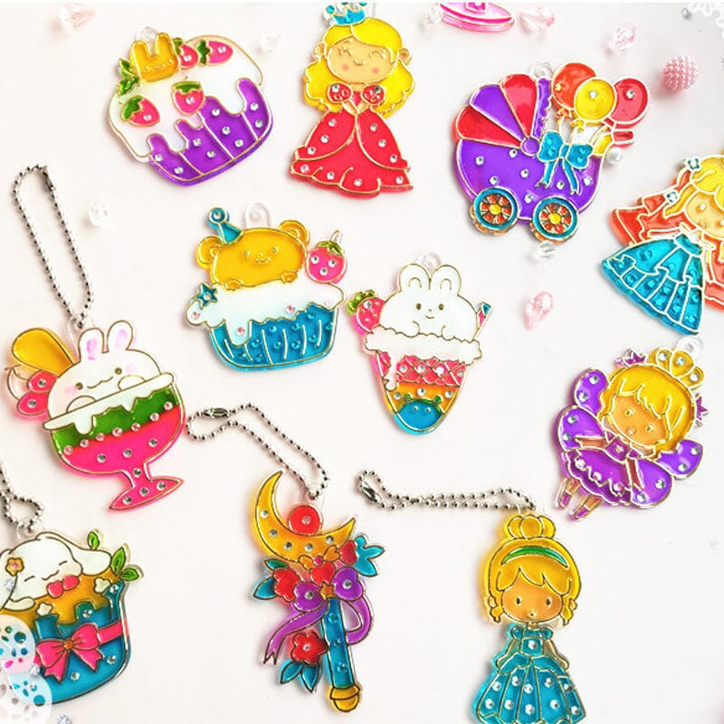 Jicheng® DIY-Kristallfarben-Kunsthandwerk-Set