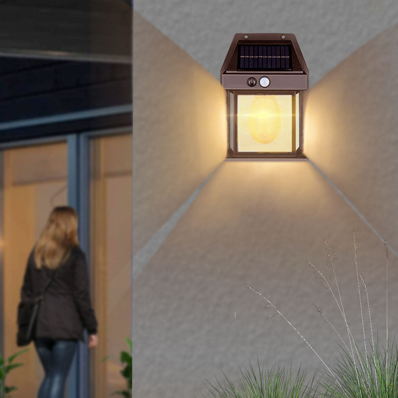 Moderne Art Deco Haus ABS LED Außen Wand Sconces Lampe Für Garten