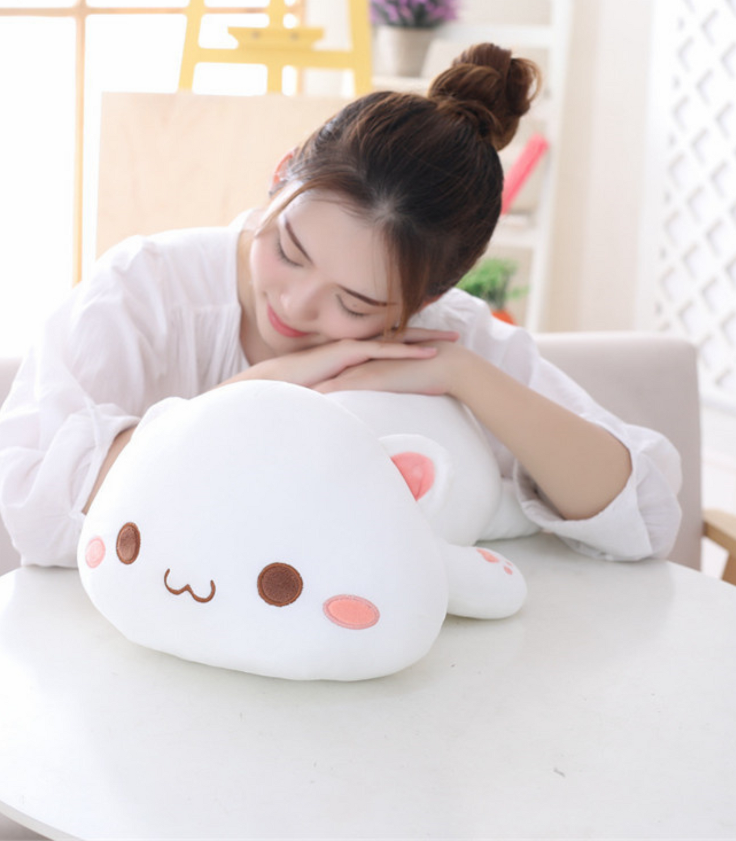 Liegendes Katzenspielzeug Squishy Kawaii Kuscheltiere