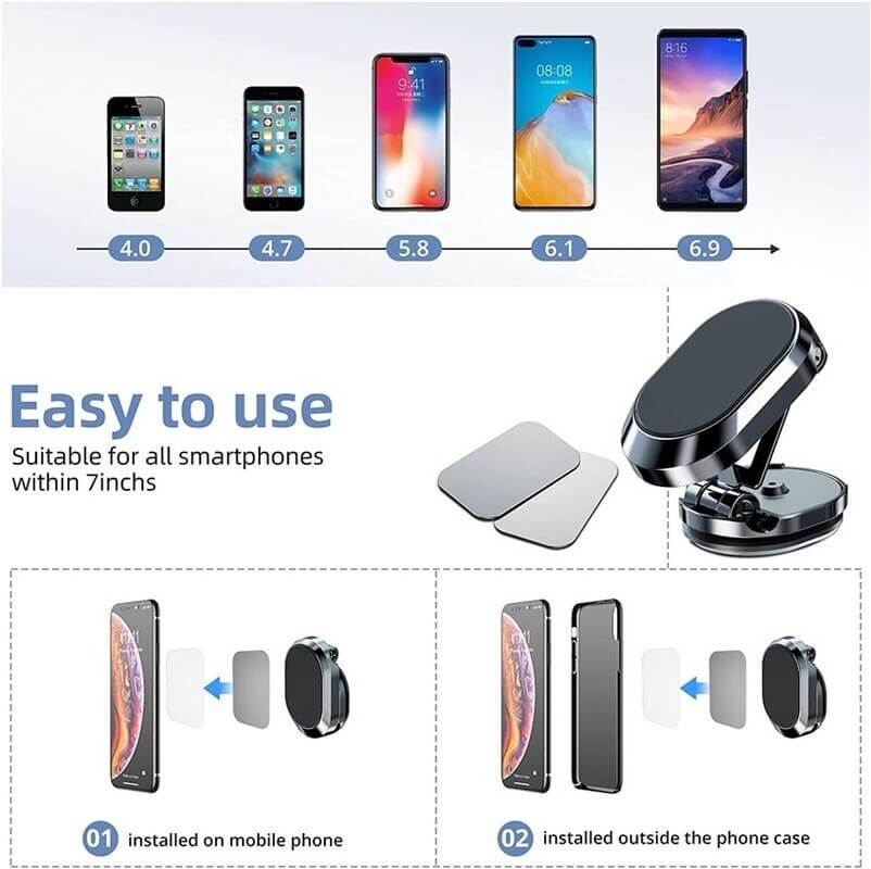 1+1 Gratis | PhoneHolder - Faltbarer magnetischer Telefonhalter