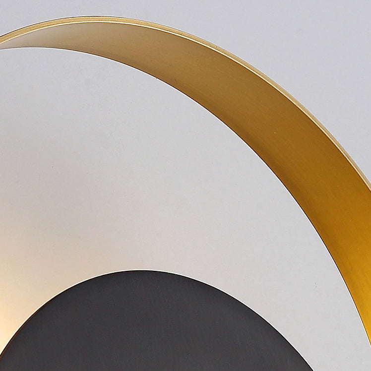 Moderne Minimalistische Eisen Kreis Ring 1-Licht Wand Sconces Lampe Für Schlafzimmer