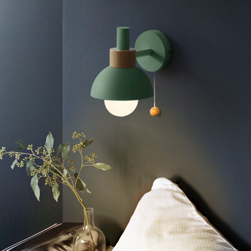 Licht - LED-Wandleuchte im Morandi-Stil aus nordischem Metall mit Schalter