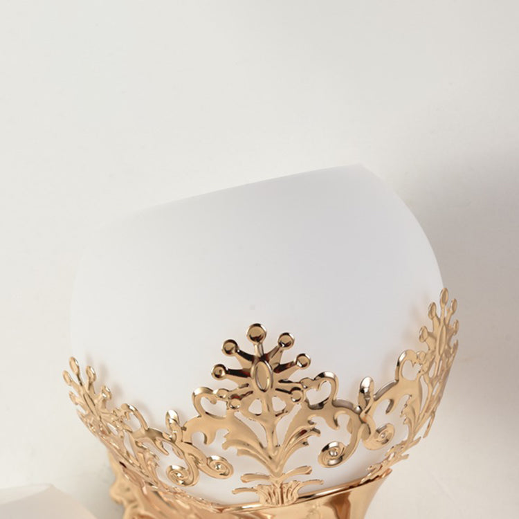 Moderne Minimalistische Runde Blumen Eisen Glas 1-Licht Wandleuchte Lampe für Schlafzimmer