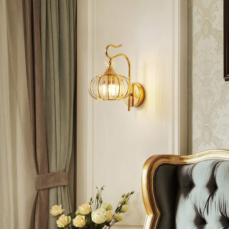 Moderne Minimalistische Ovale Zylinder Hardware Kristall 1-Licht Wandlamp Für Schlafzimmer