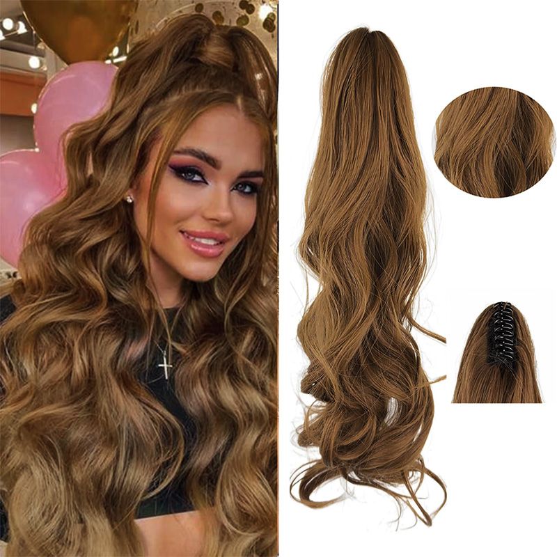 đ„Traumhaft gewellter Pferdeschwanz HaarverlĂ€ngerung mit Clips