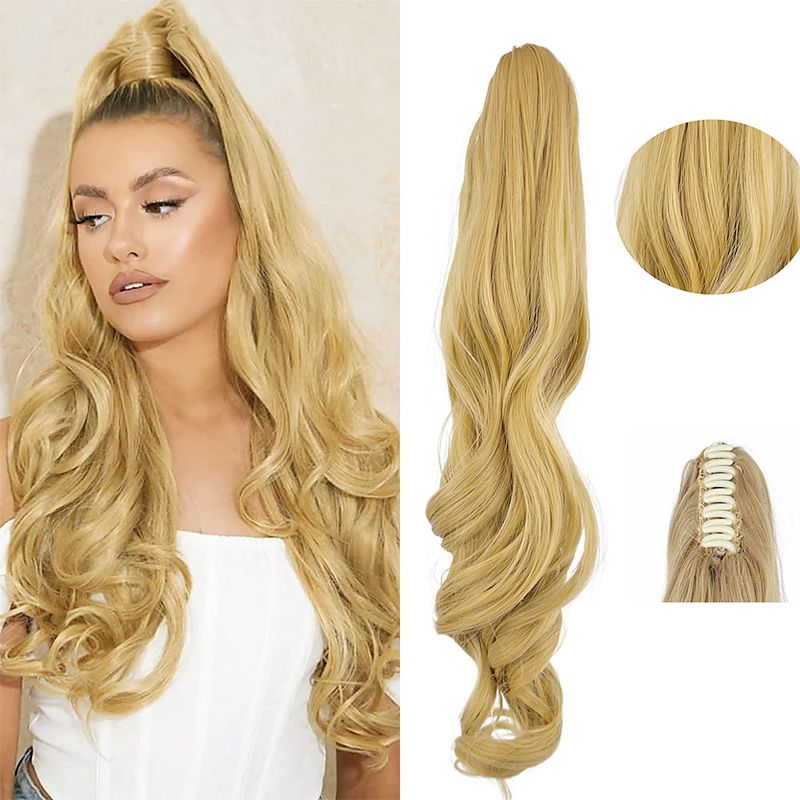 đ„Traumhaft gewellter Pferdeschwanz HaarverlĂ€ngerung mit Clips