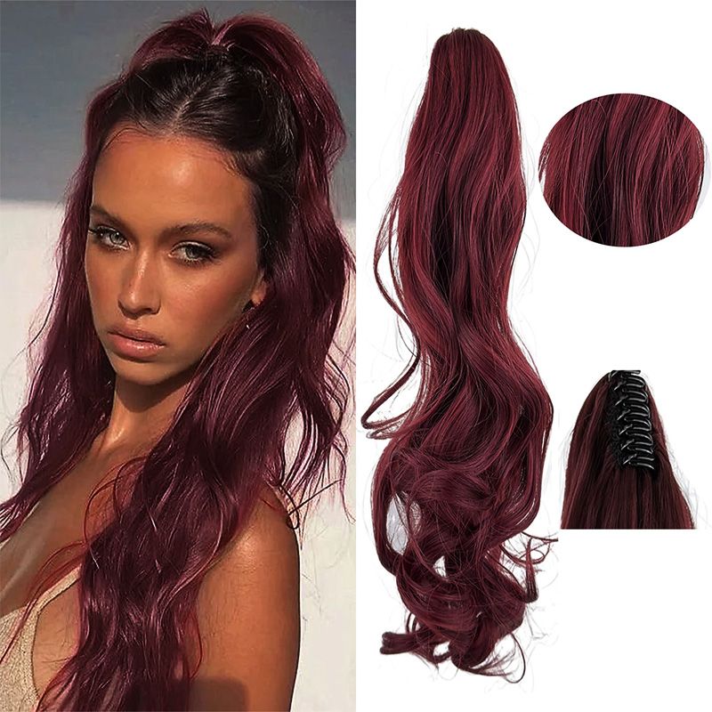 đ„Traumhaft gewellter Pferdeschwanz HaarverlĂ€ngerung mit Clips