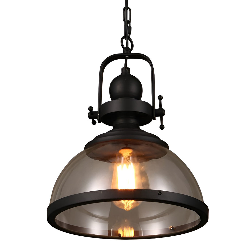 Antike Glas Eisen Retro Industrie Kronleuchter Hängende Deckenleuchten