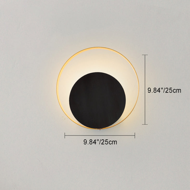 Moderne Minimalistische Eisen Kreis Ring 1-Licht Wand Sconces Lampe Für Schlafzimmer
