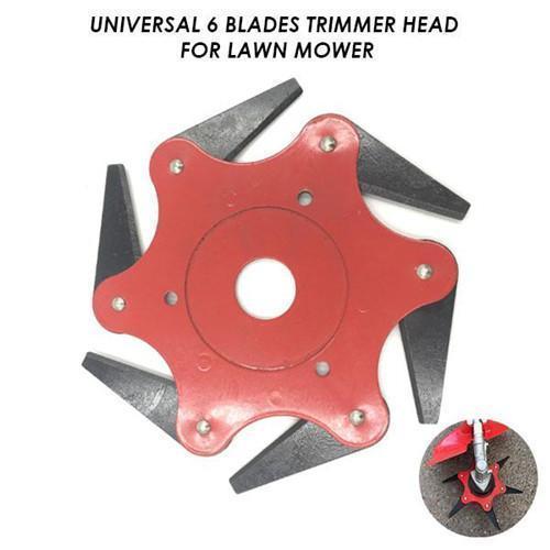 SteelSharp™ - Universal-6-Stahl-Rasiermesser-Grasschneidekopf