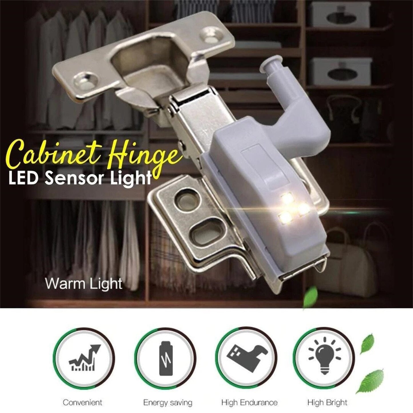 GloHinge™ - Automatic LED Light for Cabinets