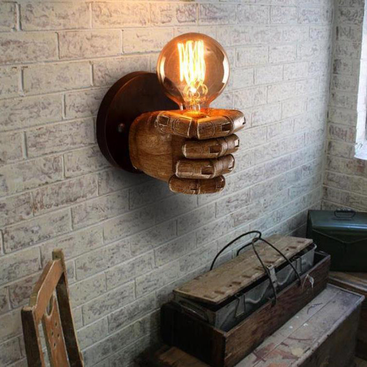 Traditionelle Vintage Faust Harz 1-Lampe Wand Sconces Lampe Für Wohnzimmer