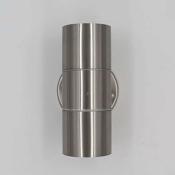 Modern minimalist Edelstahl Zylinder 2-Licht Wand sconces Lampe