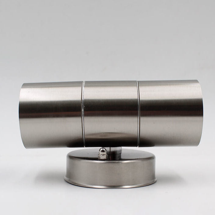 Modern minimalist Edelstahl Zylinder 2-Licht Wand sconces Lampe