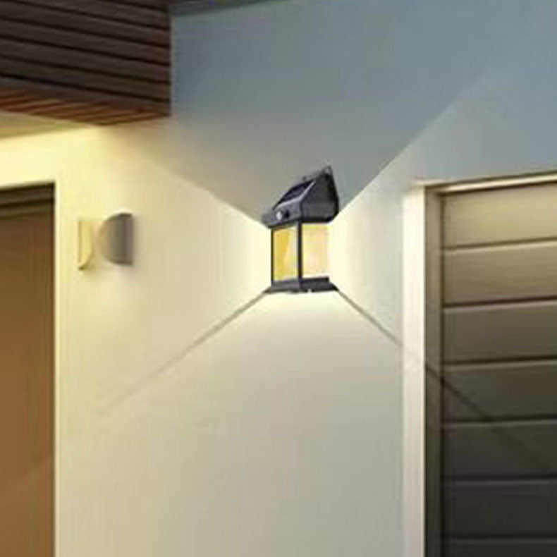 Moderne Art Deco Haus ABS LED Außen Wand Sconces Lampe Für Garten