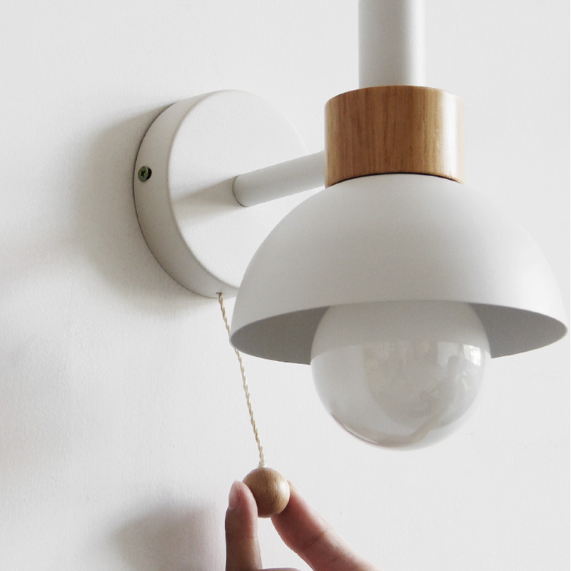 Licht - LED-Wandleuchte im Morandi-Stil aus nordischem Metall mit Schalter