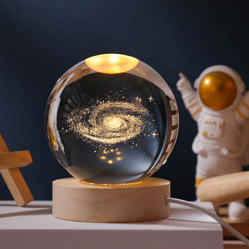 SternenGlanz - 3D Kristallkugel Nachtlampe | 50% RABATT