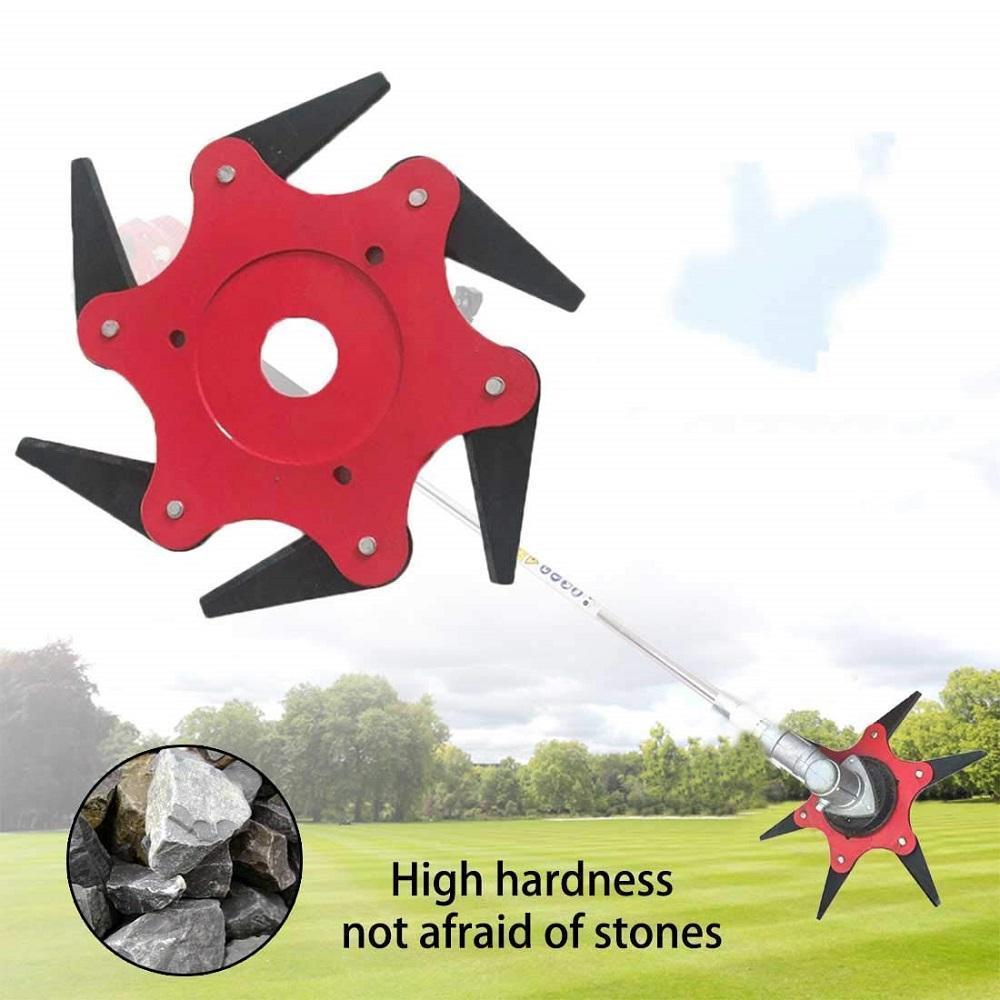 SteelSharp™ - Universal-6-Stahl-Rasiermesser-Grasschneidekopf
