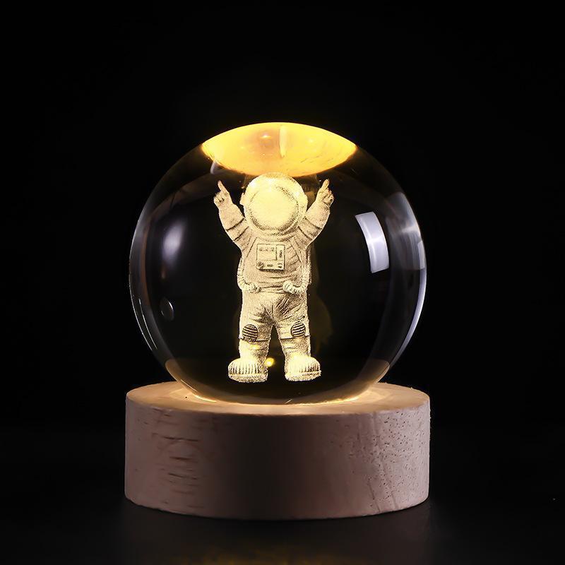 SternenGlanz - 3D Kristallkugel Nachtlampe | 50% RABATT