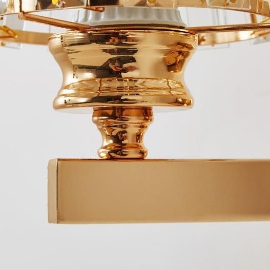 Moderne Minimalistische Ovale Zylinder Hardware Kristall 1-Licht Wandlamp Für Schlafzimmer