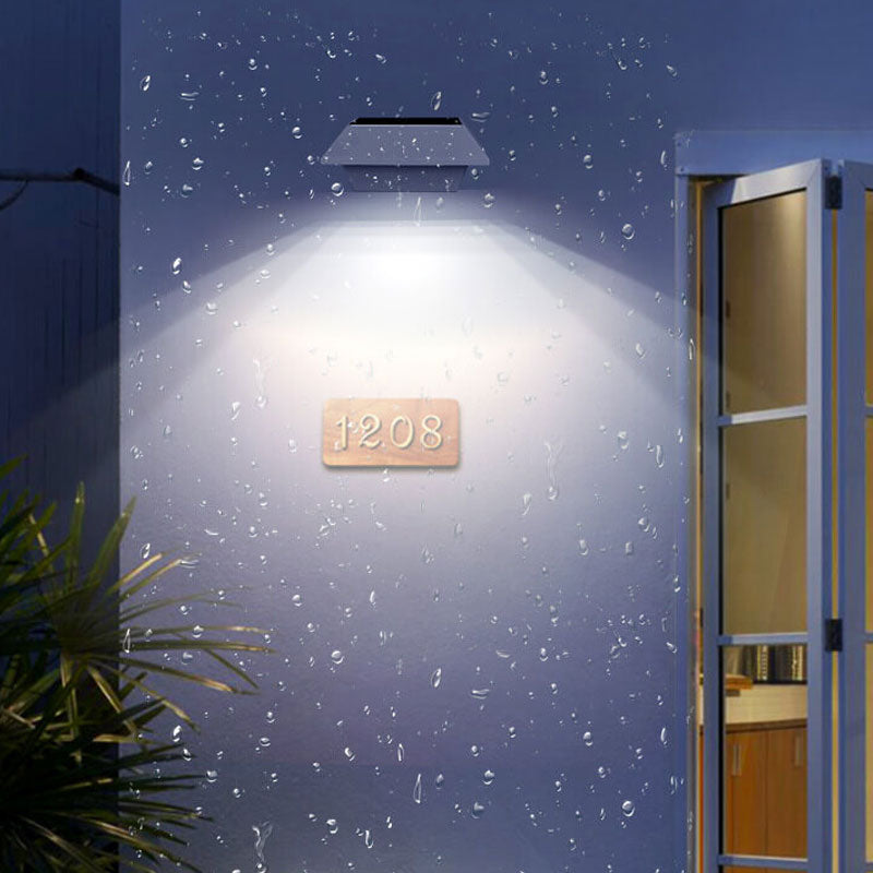 Solar UFO Form Design Zaunlicht LED Außen Wandlampe