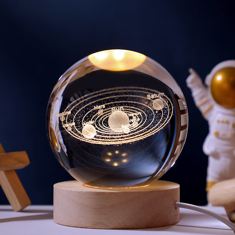 SternenGlanz - 3D Kristallkugel Nachtlampe | 50% RABATT