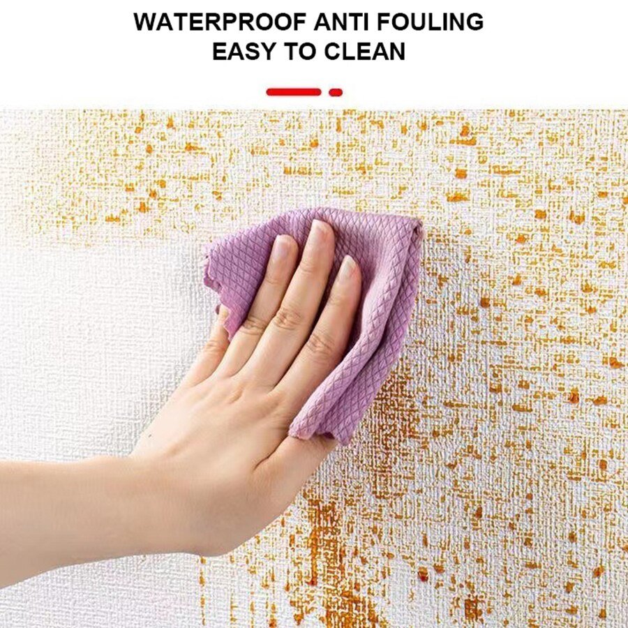 ElegantWall™ - 3D Selbstklebende Wasserdichte Leinentapete