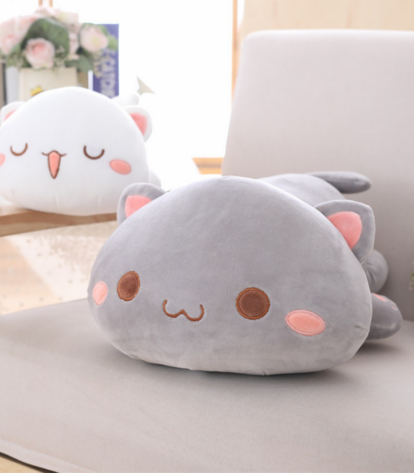 Liegendes Katzenspielzeug Squishy Kawaii Kuscheltiere
