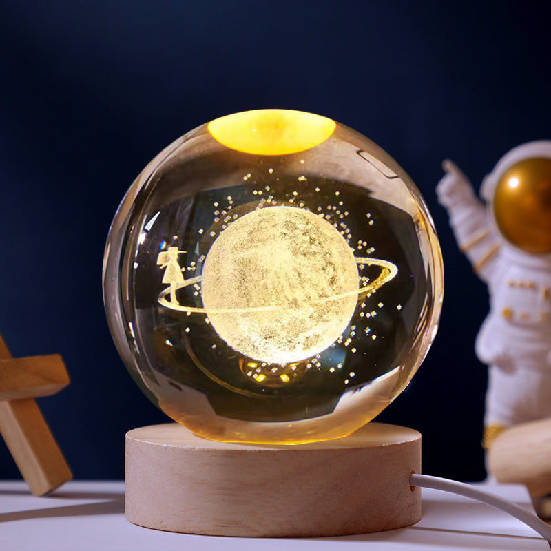 SternenGlanz - 3D Kristallkugel Nachtlampe | 50% RABATT