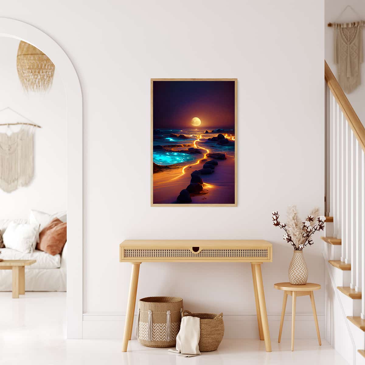 2+1 gratis! | AB Diamond Painting - Lichtweg am Strand