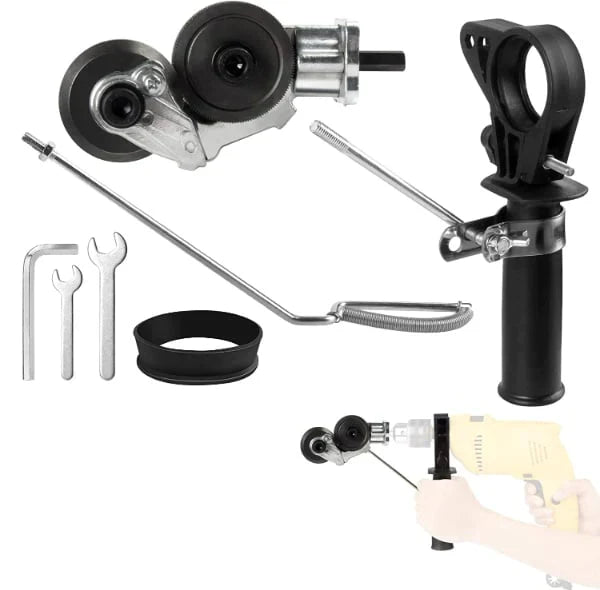 MetalCut Pro - Elektrischer Bohrscherenaufsatz | 50% RABATT