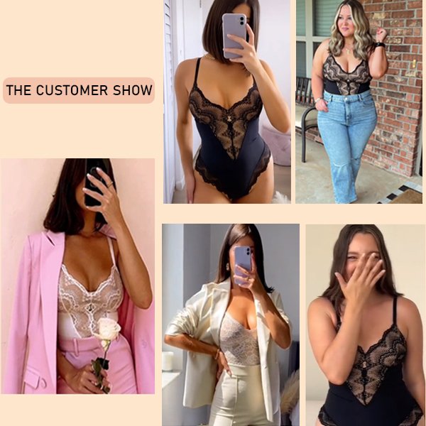 2024 Sommer Sexy Spitze Bauchfrei Bodysuit | 1+1 GRATIS