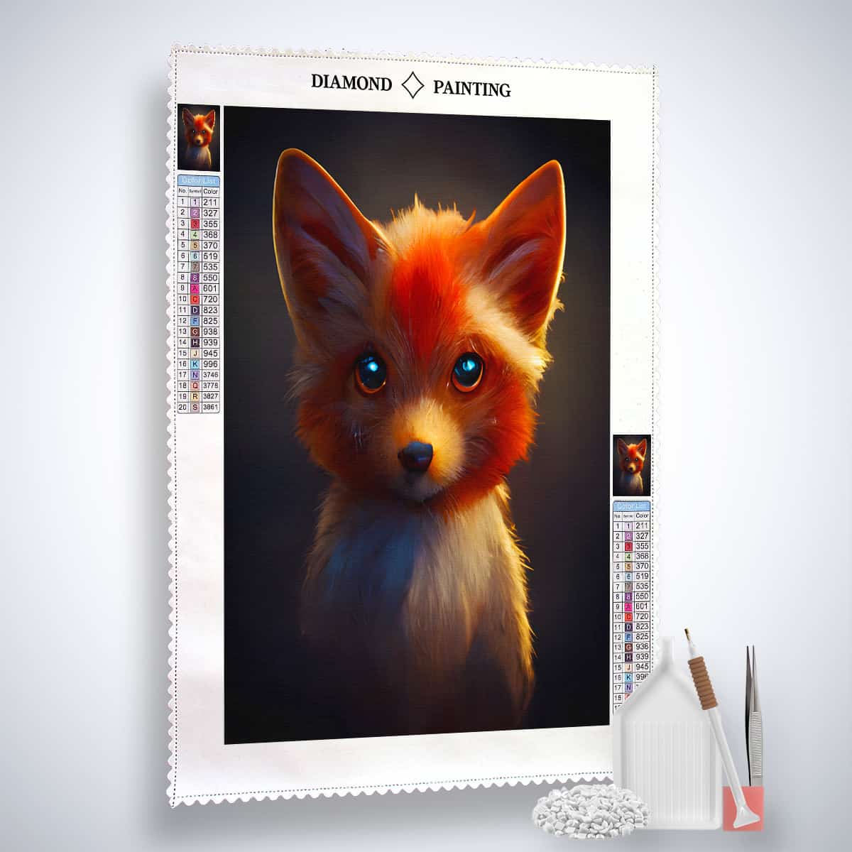 2+1 gratis! | Diamond Painting - Fuchsportrait
