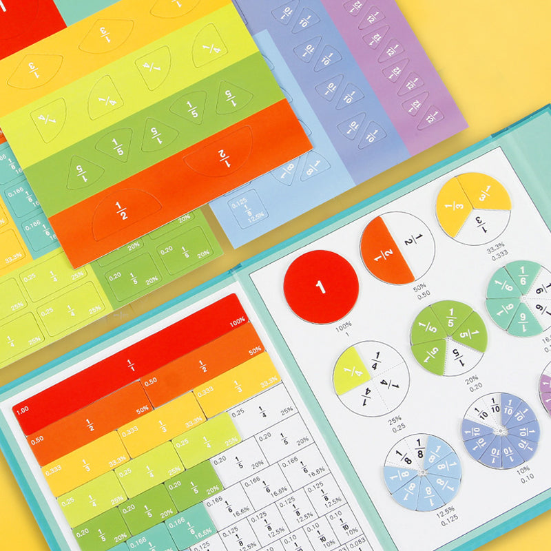 MatheKid™ - Magnetic Fraction Educational Puzzle - Lernen Sie Mathe auf spielerische Art!