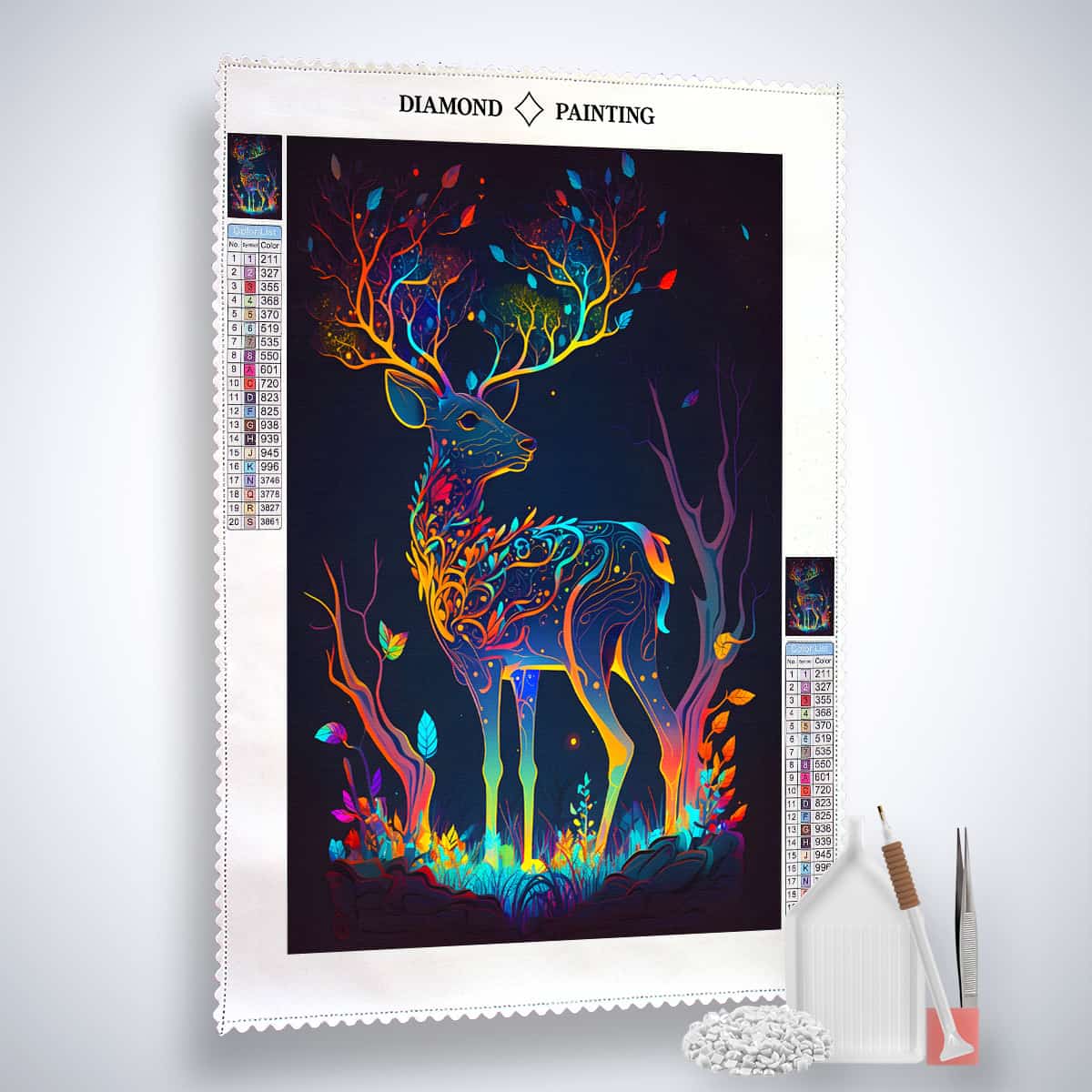 2+1 gratis! | AB Diamond Painting - Glowing Deer