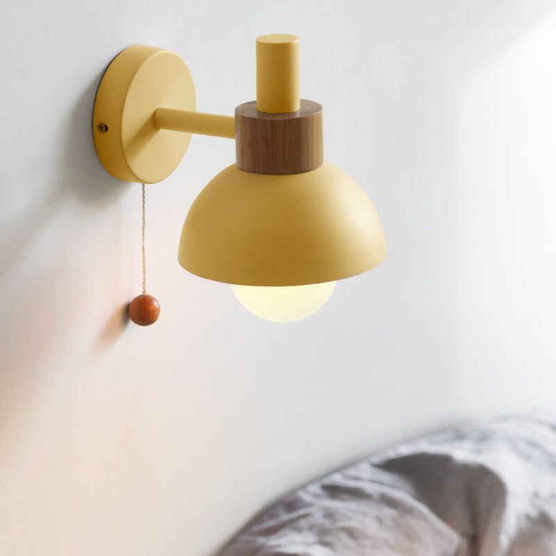 Licht - LED-Wandleuchte im Morandi-Stil aus nordischem Metall mit Schalter