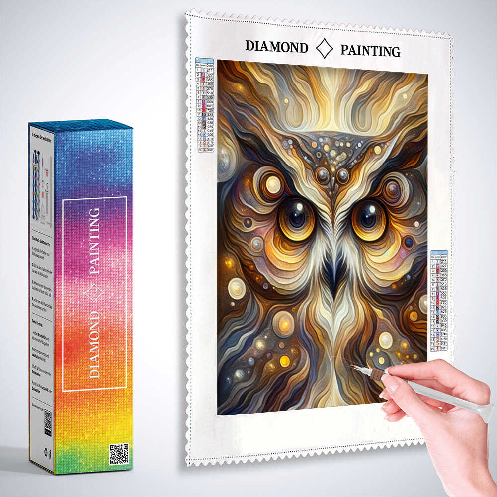 2+1 gratis! | Diamond Painting - Farbimpression Eule