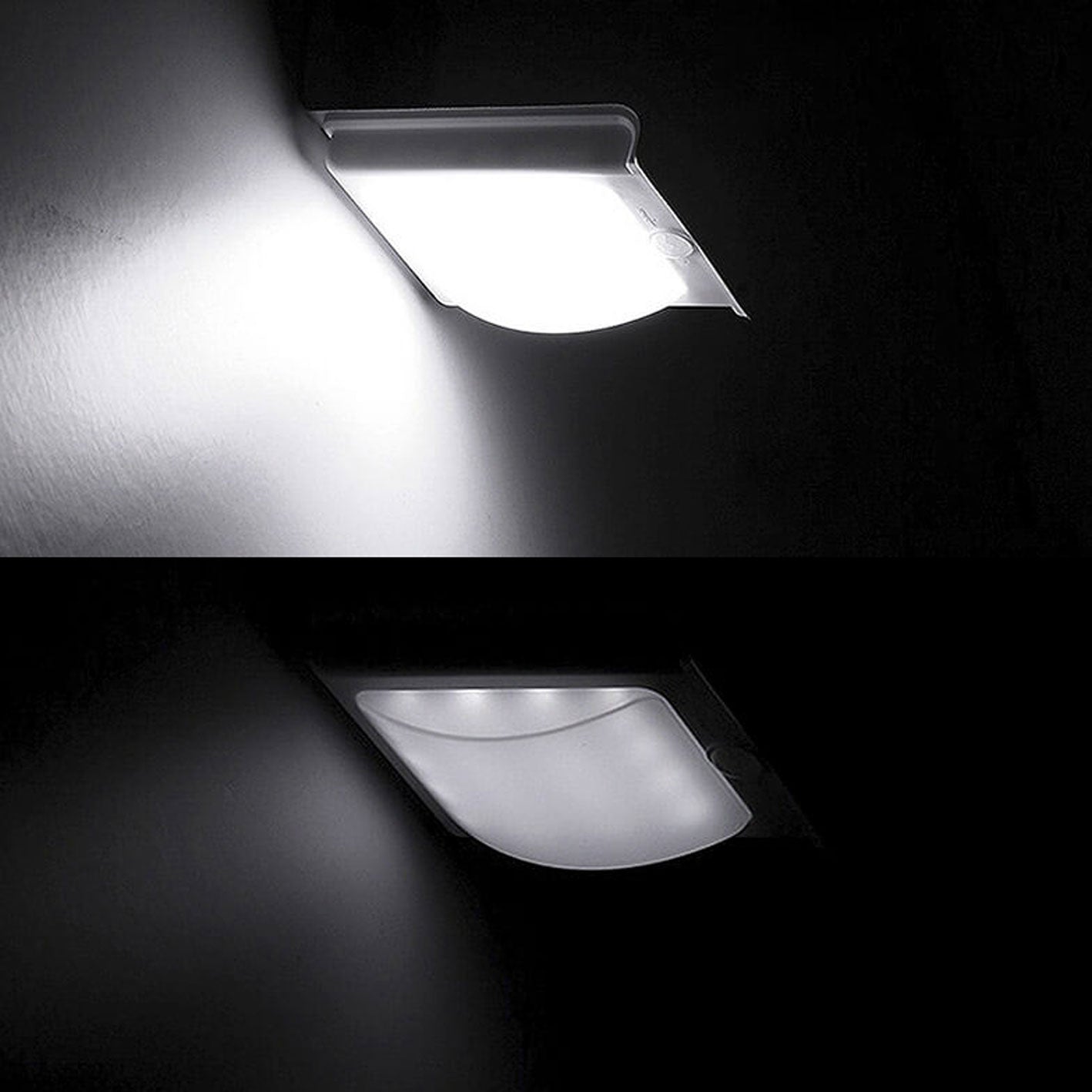 Solar ABS Rechteckige Körpererkennungs-LED Außenwandlampe