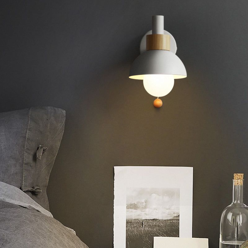 Licht - LED-Wandleuchte im Morandi-Stil aus nordischem Metall mit Schalter